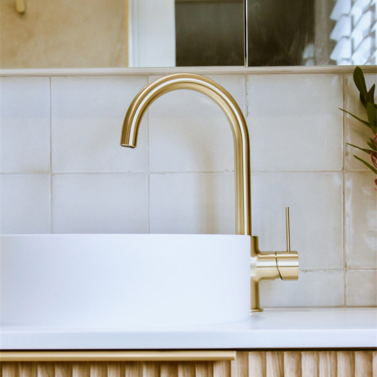 Mecca Kitchen Mixer Brushed Gold