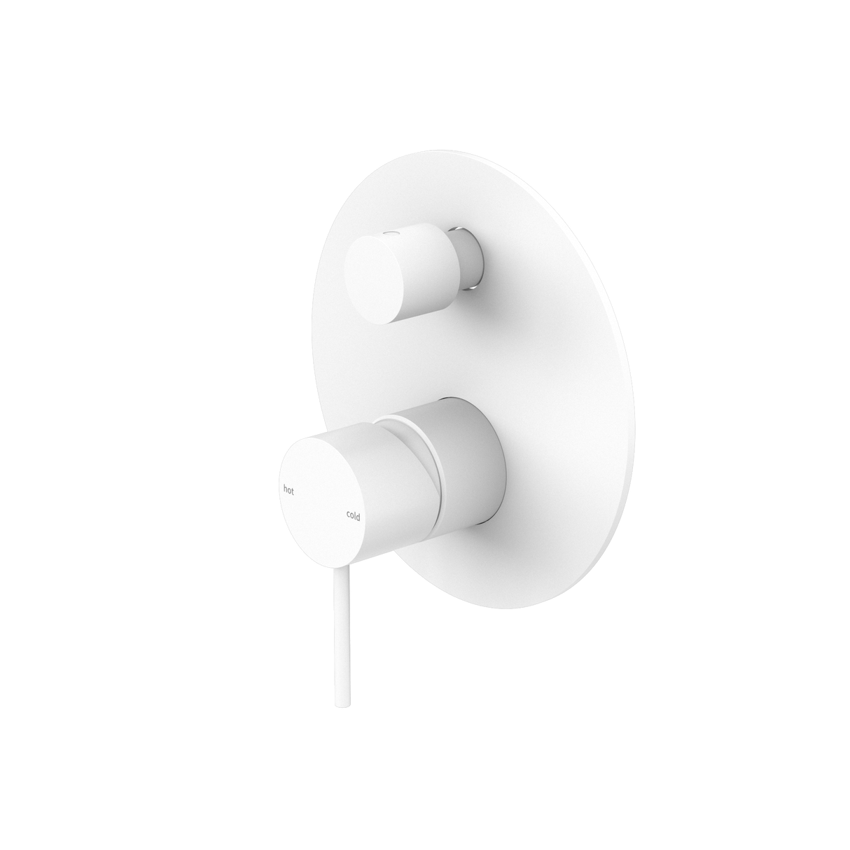 Mecca Shower Mixer With Divertor Matte White