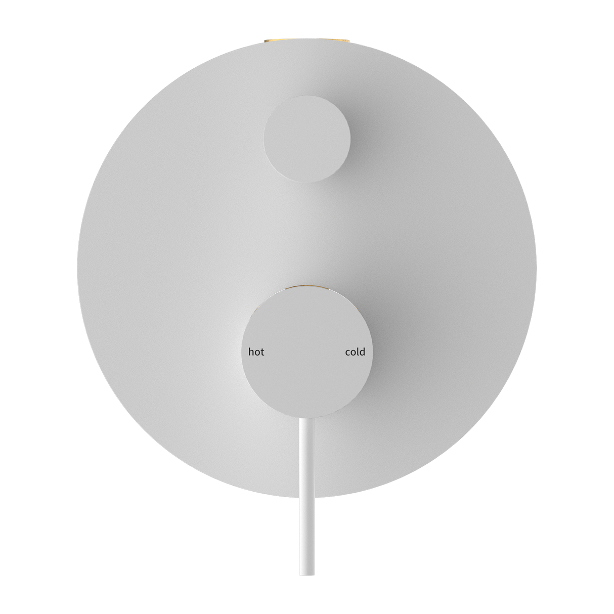 Mecca Shower Mixer With Divertor Matte White