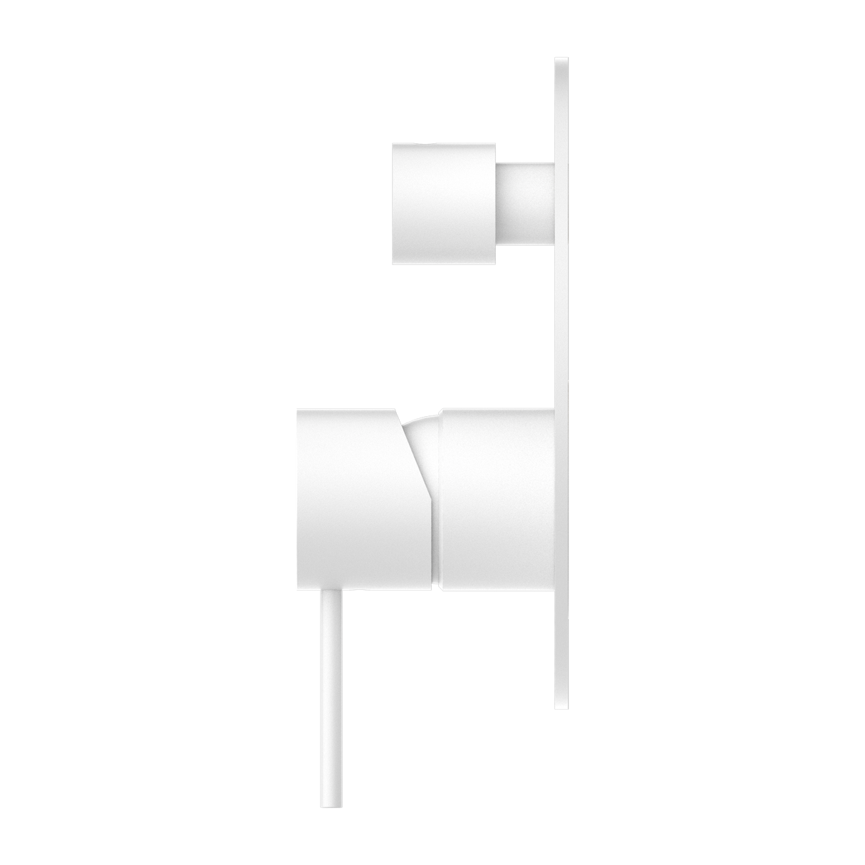 Mecca Shower Mixer With Divertor Matte White