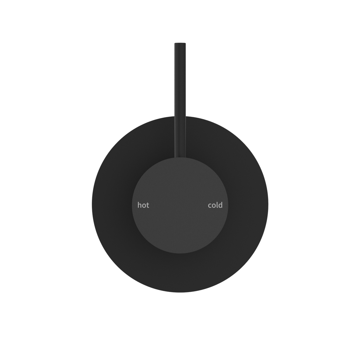 Mecca Shower Mixer Handle Up Matte Black