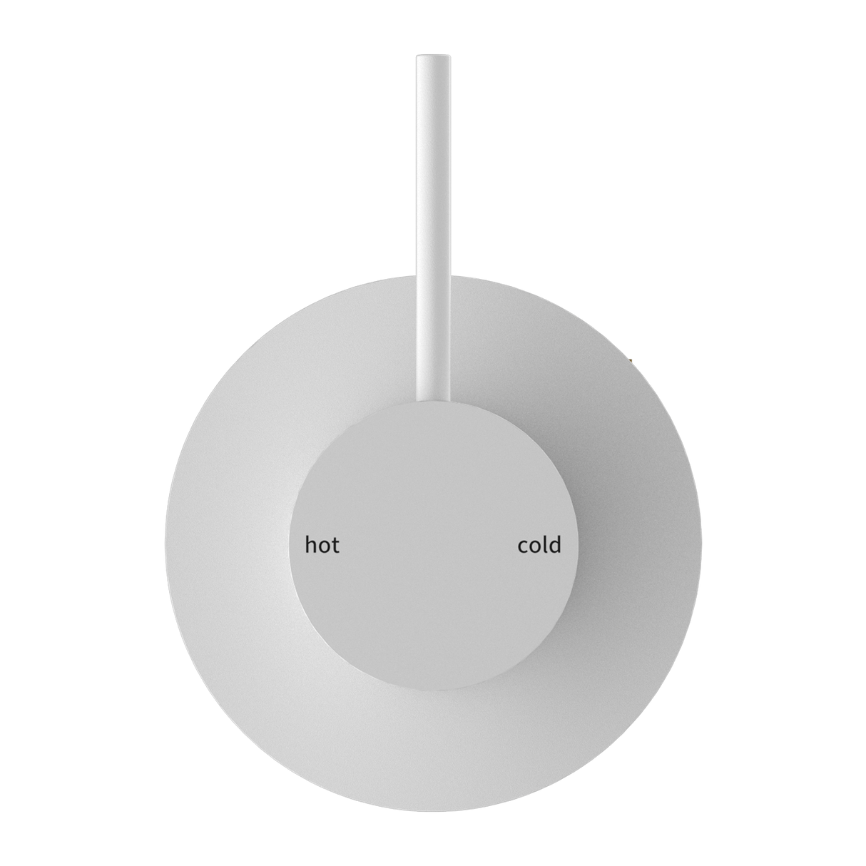 Mecca Shower Mixer Handle Up Matte White