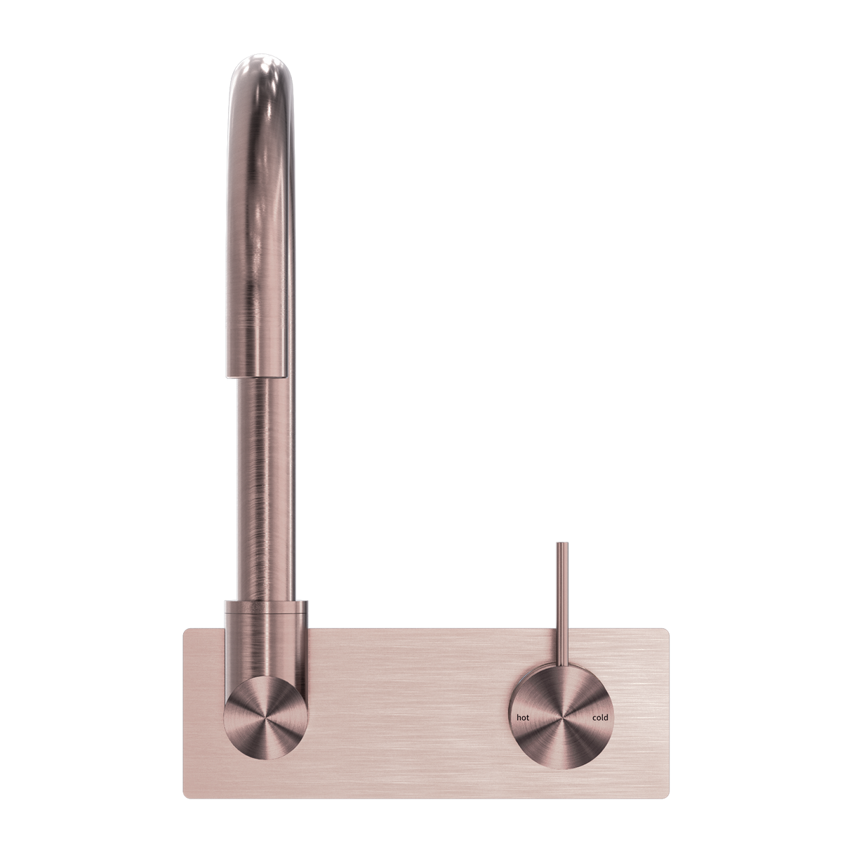 Mecca Wall Basin/Bath Mixer Swivel Spout Handle Up Brushed Bronze