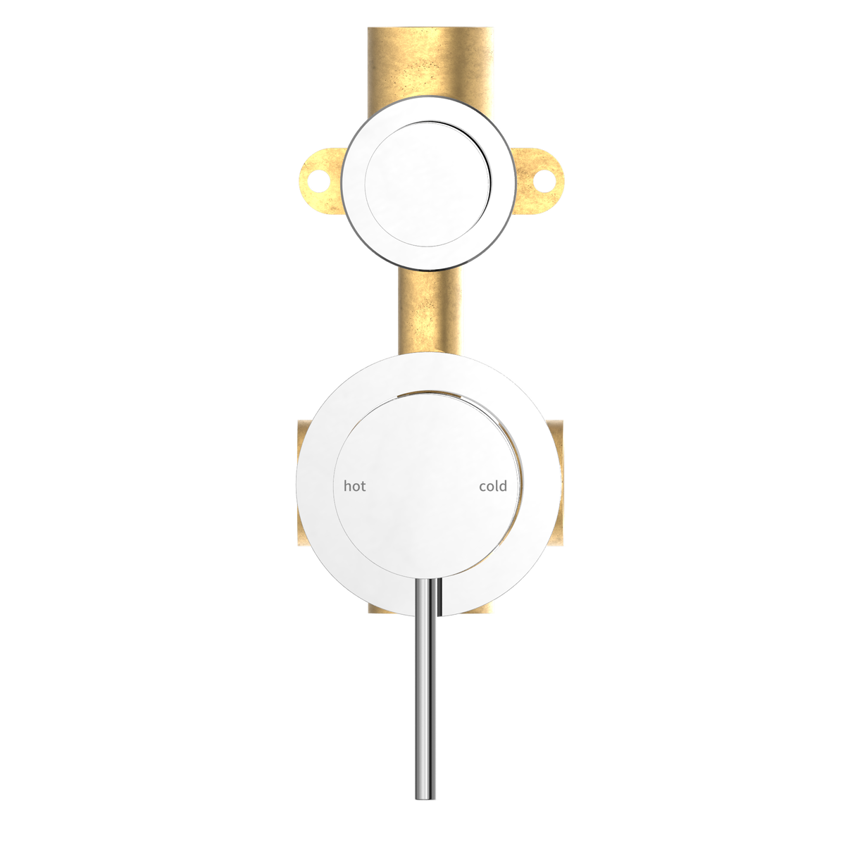 Mecca Shower Mixer With Divertor Separate Back Plate Chrome