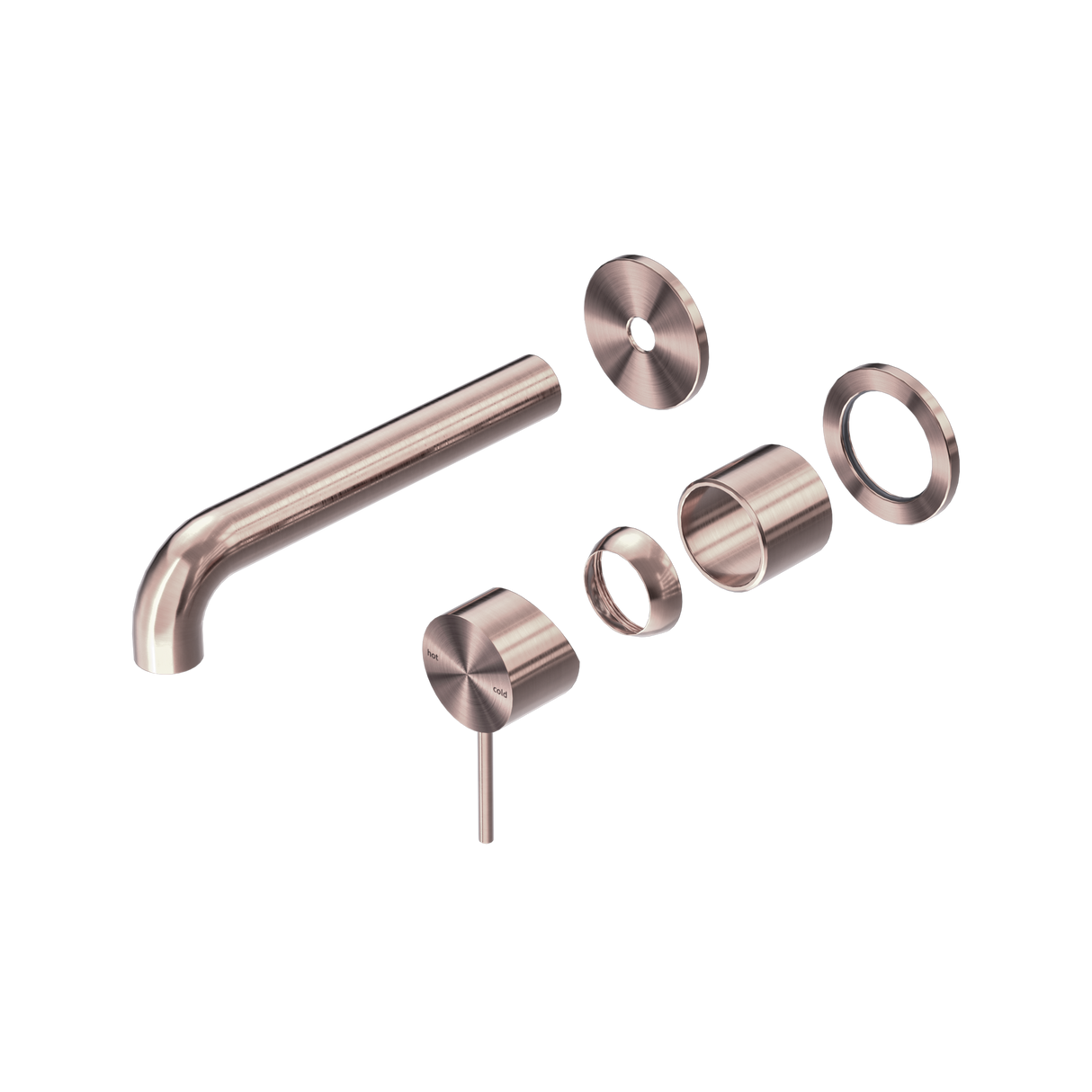 Mecca Wall Basin/Bath Mixer Separate Back Plate 185mm Trim Kits Only Brushed Bronze