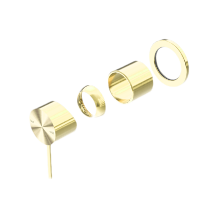 MECCA SHOWER MIXER 60MM PLATE TRIM KITS ONLY BRUSHED GOLD