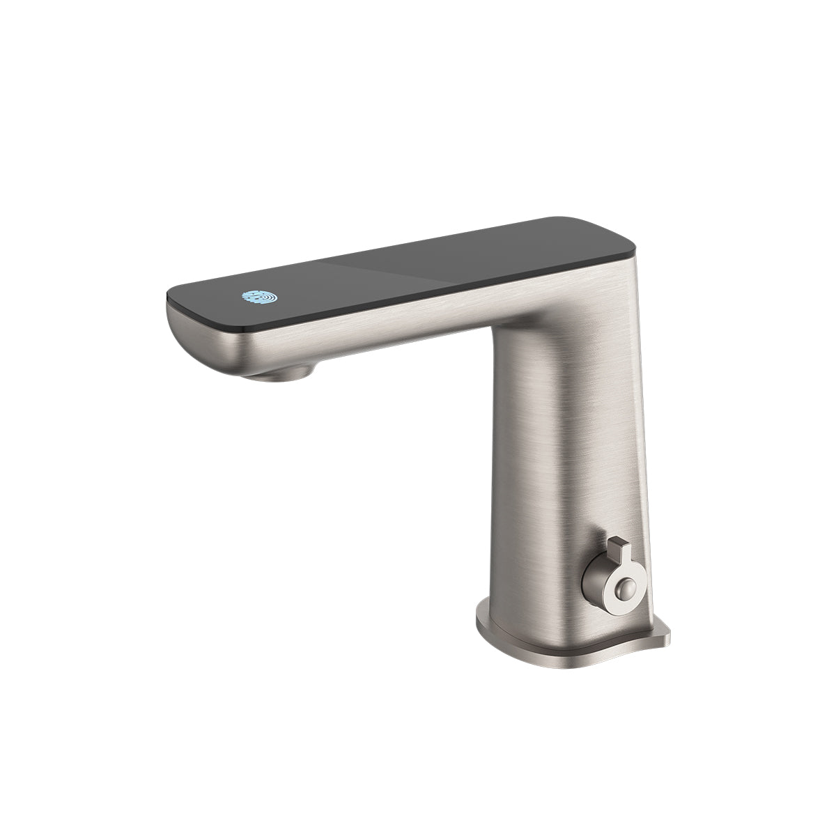 Claudia Sensor Mixer With Black Top Display Brushed Nickel