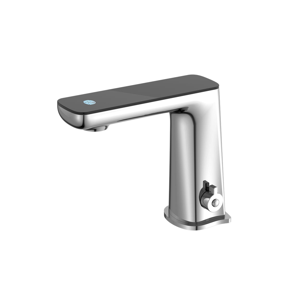 Claudia Sensor Mixer With Black Top Display Chrome