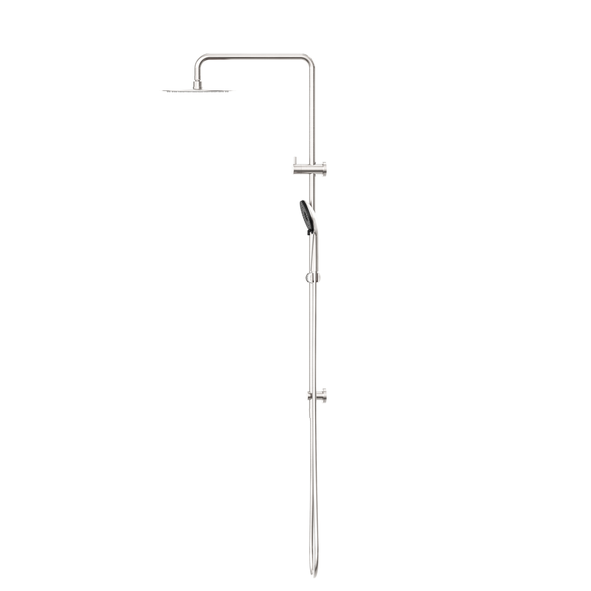 Round Project Twin Shower 4 Star Rating Brushed Nickel