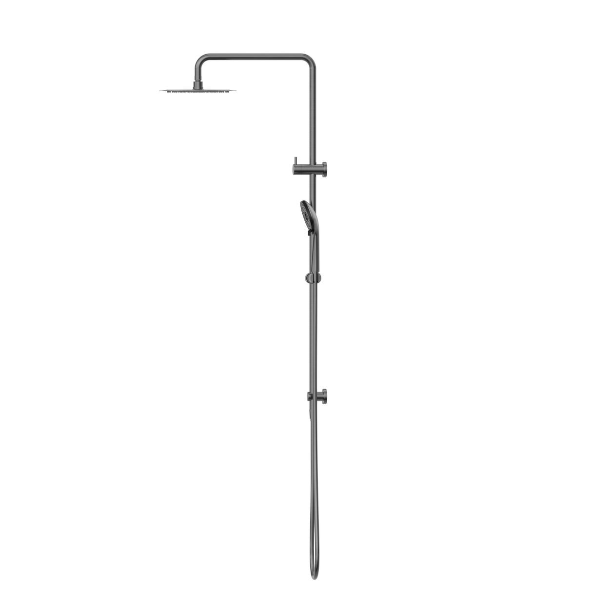 Round Project Twin Shower 4 Star Rating Gun Metal