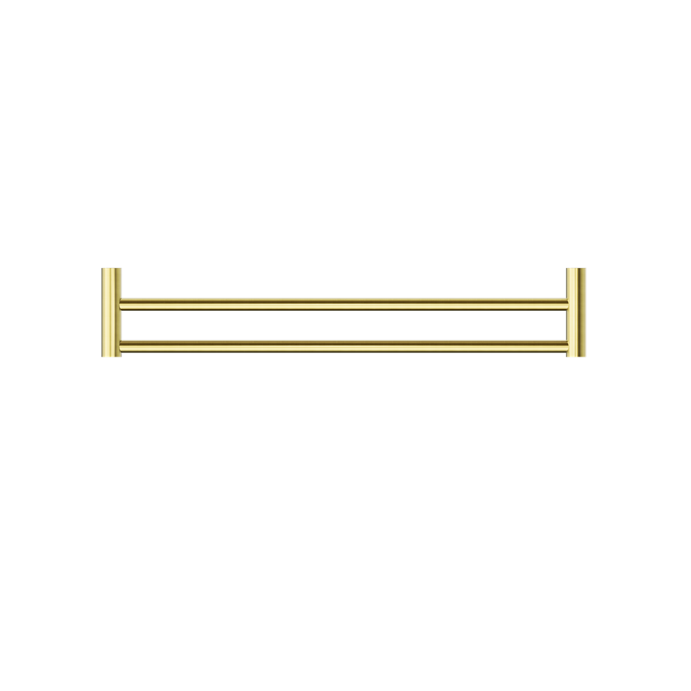 New Mecca Double Towel Rail 800mm Brushed Gold