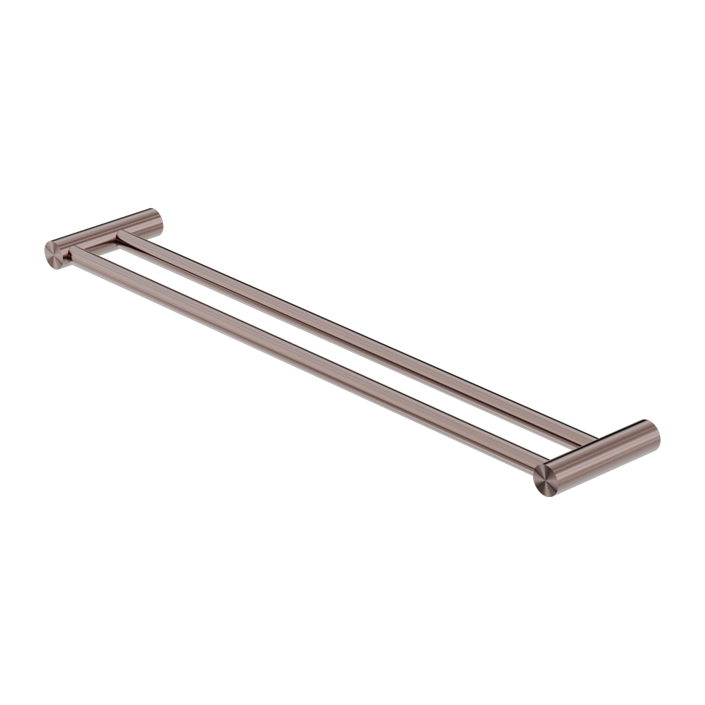 New Mecca Double Towel Rail 800mm Brushed Bronze