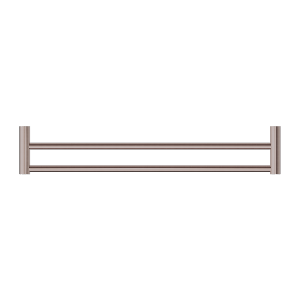 New Mecca Double Towel Rail 800mm Brushed Bronze
