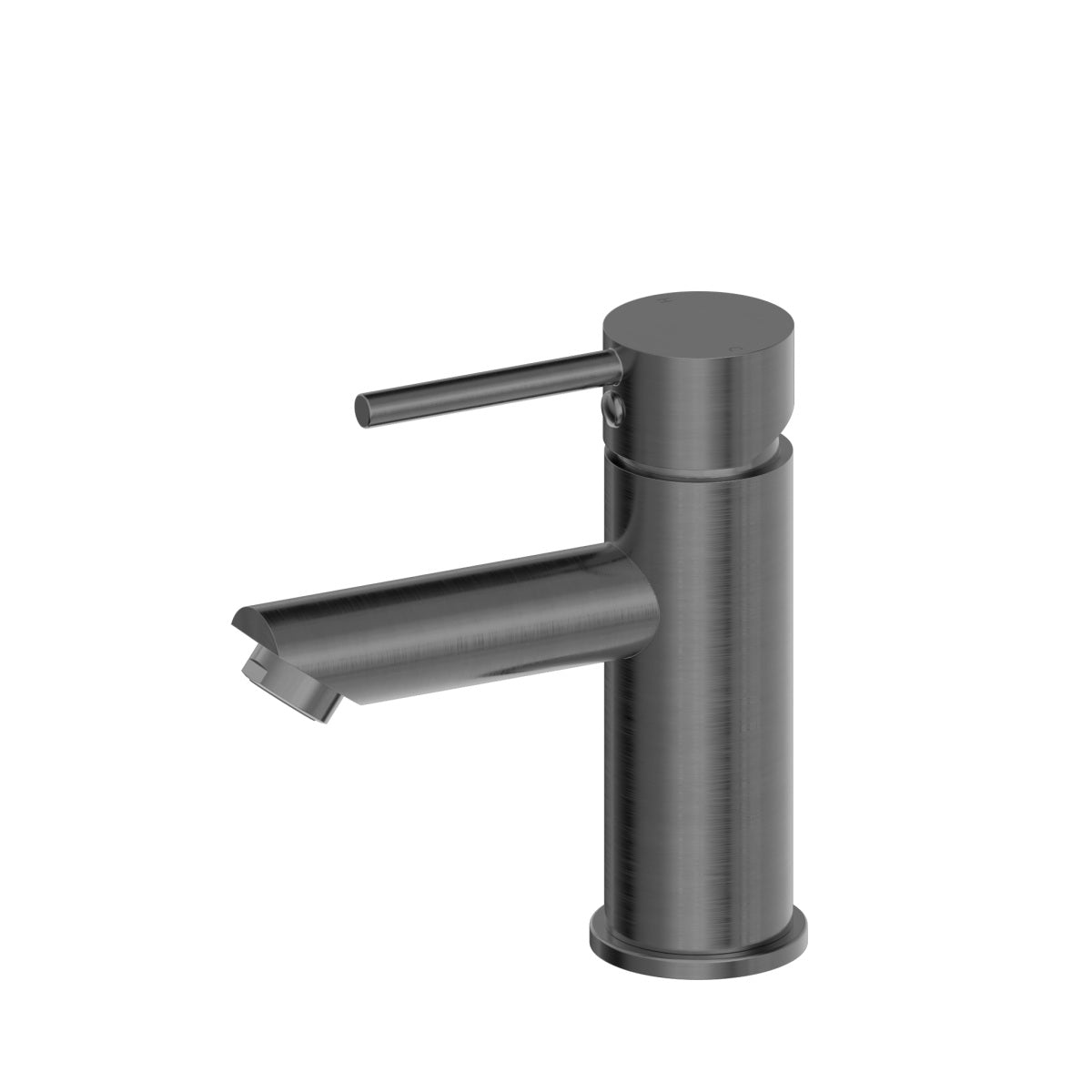 Dolce Basin Mixer Straight Spout Gun Metal