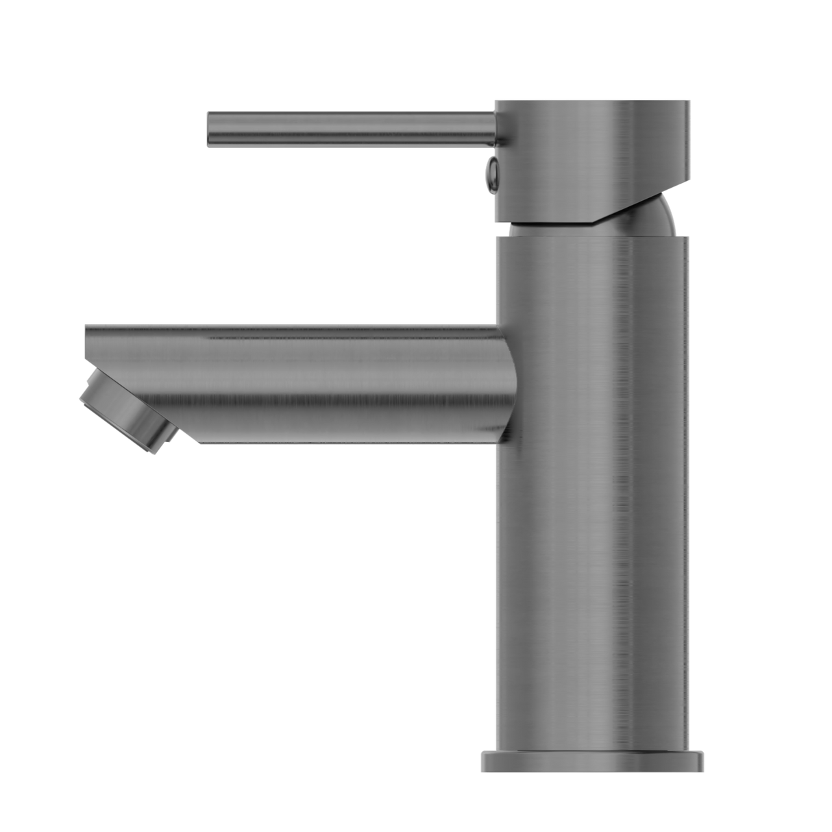 Dolce Basin Mixer Straight Spout Gun Metal