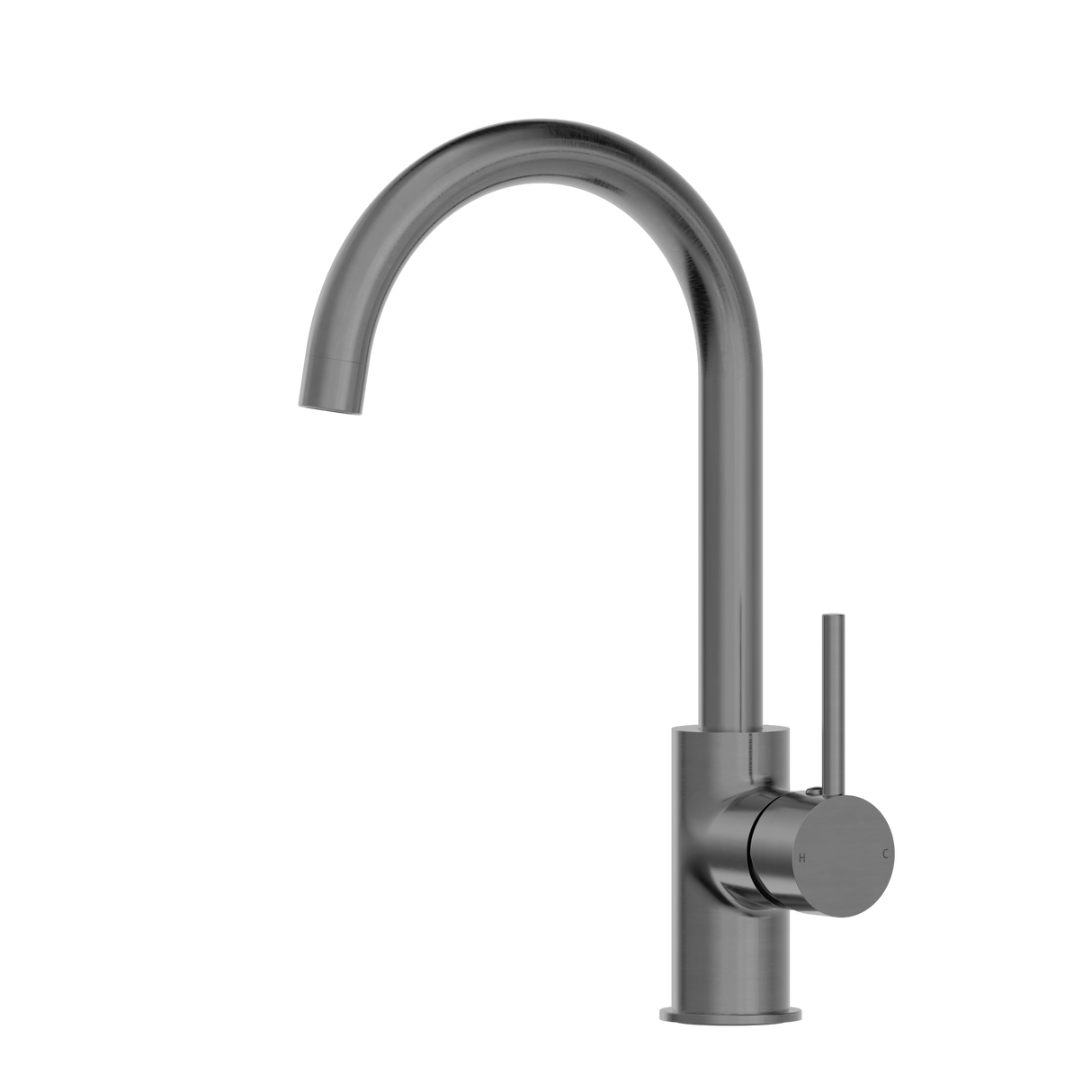 Dolce Kitchen Mixer Gooseneck Gun Metal
