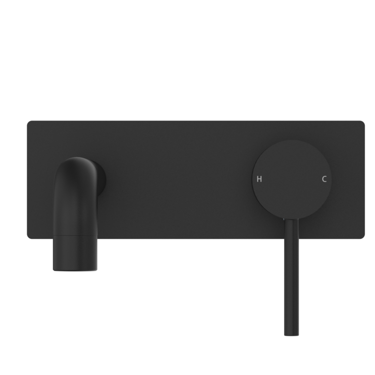 Dolce Wall Basin/Bath Mixer Matte Black