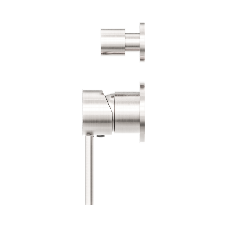 Dolce Shower Mixer With Divertor Separate Back Plate Brushed Nickel