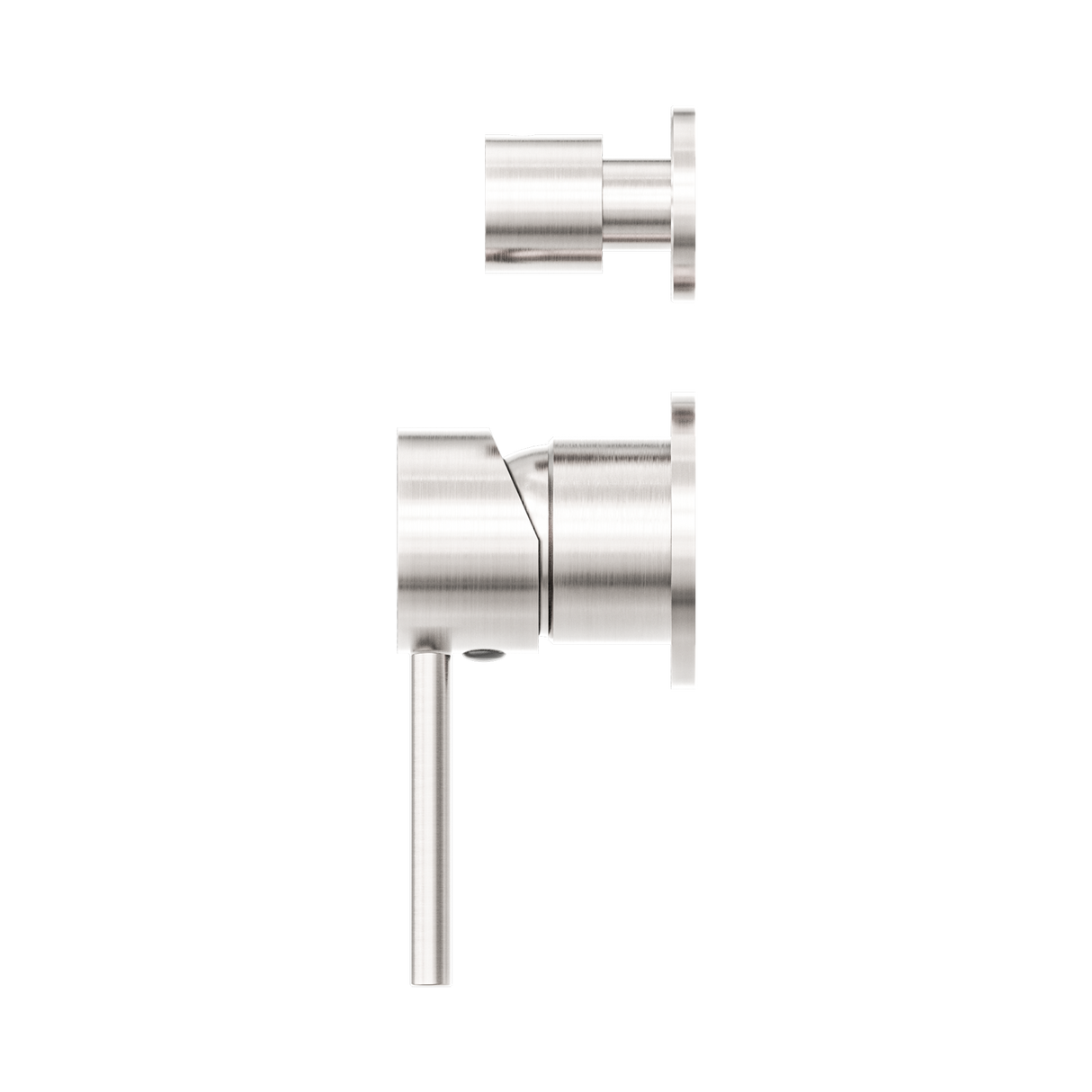 Dolce Shower Mixer With Divertor Separate Plate Brushed Nickel