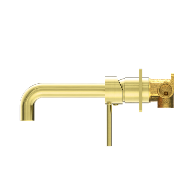 Dolce Wall Basin/Bath Mixer Brushed Gold