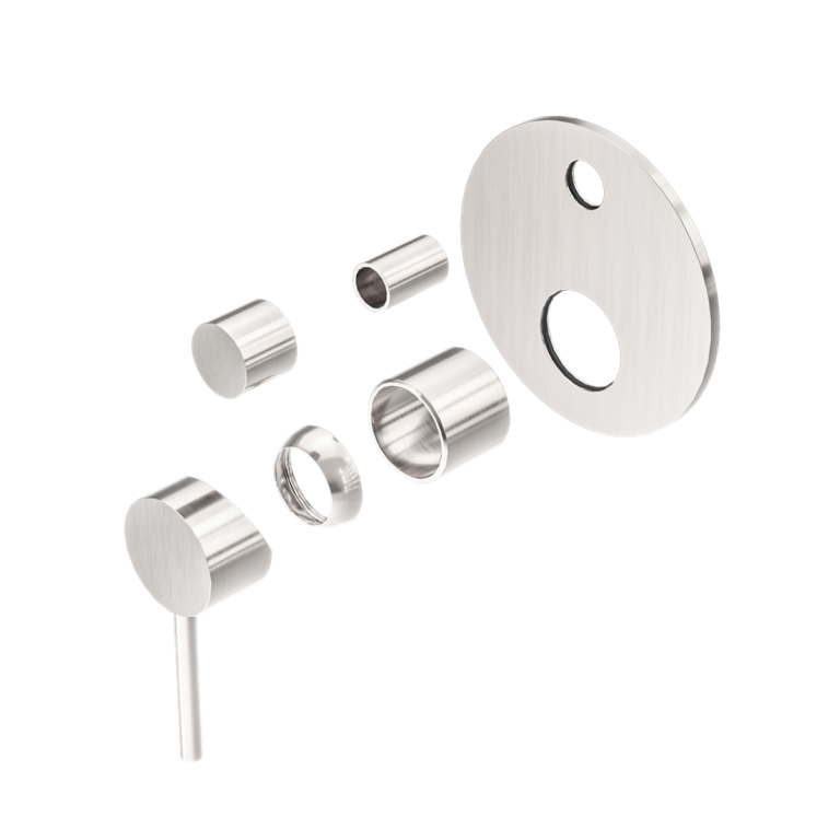 Dolce Shower Mixer With Divertor Trim Kits Only Brushed Nickel