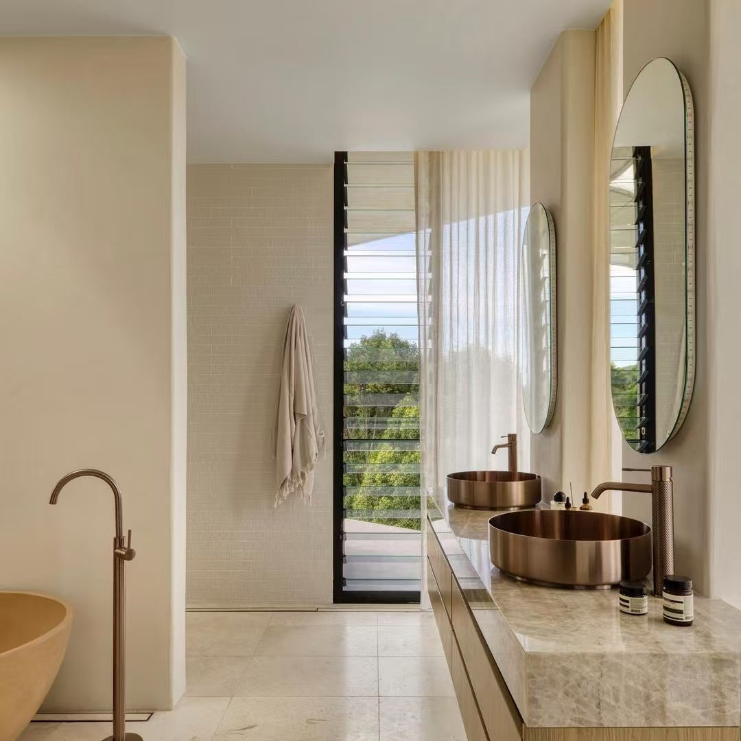 Opal Tall Basin Mixer Brushed Bronze