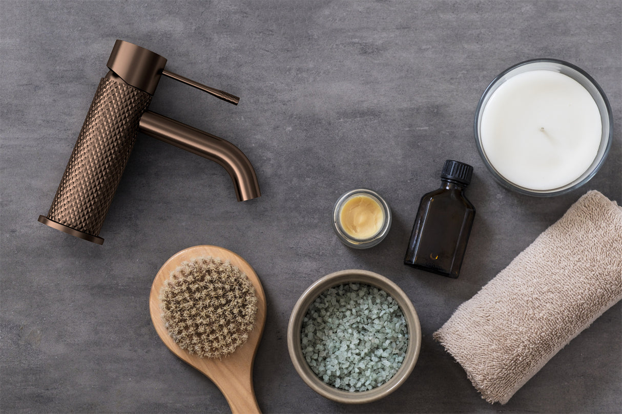 Opal Basin Mixer Brushed Bronze