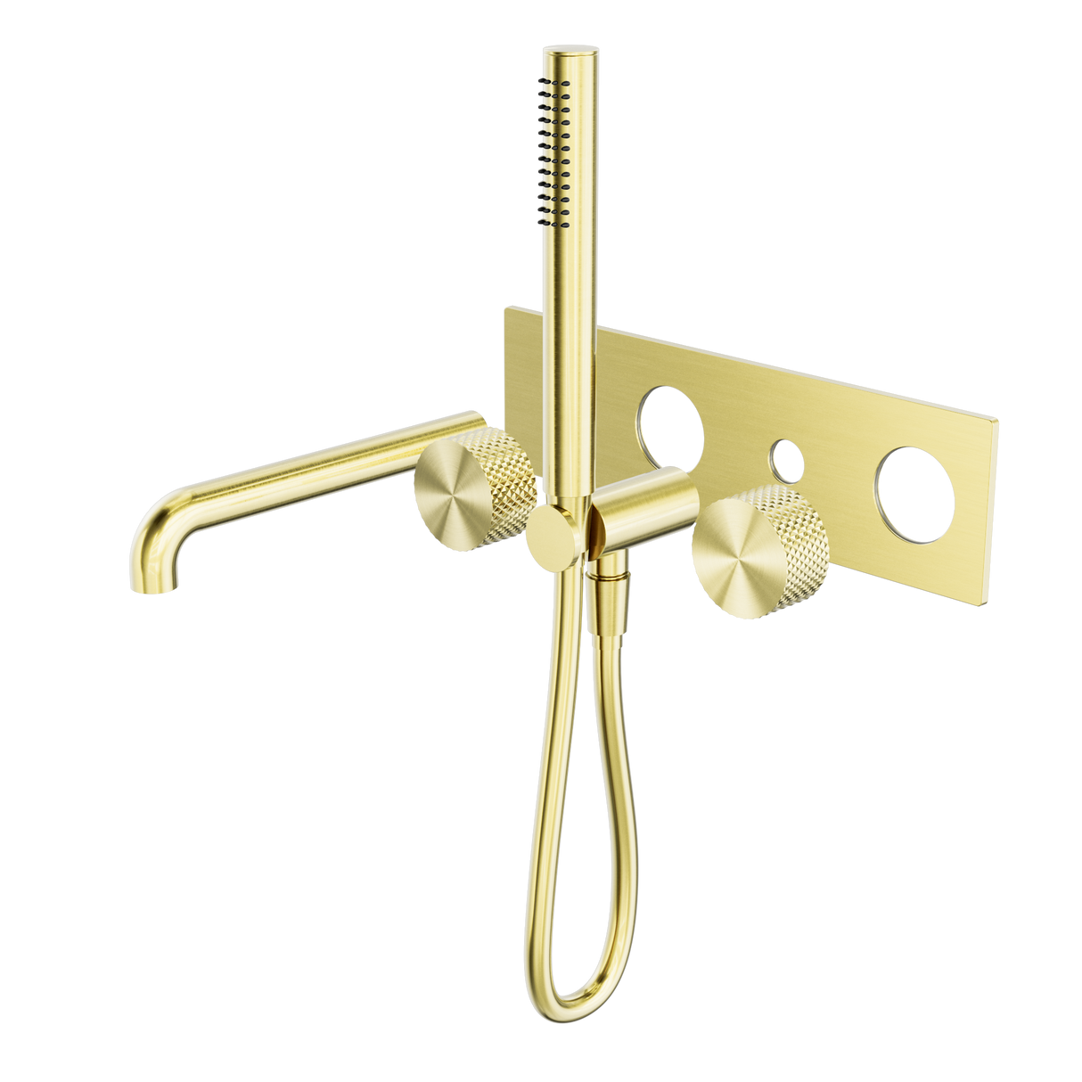 Opal Progressive Shower System With Spout 250mm Trim Kits Only Brushed Gold