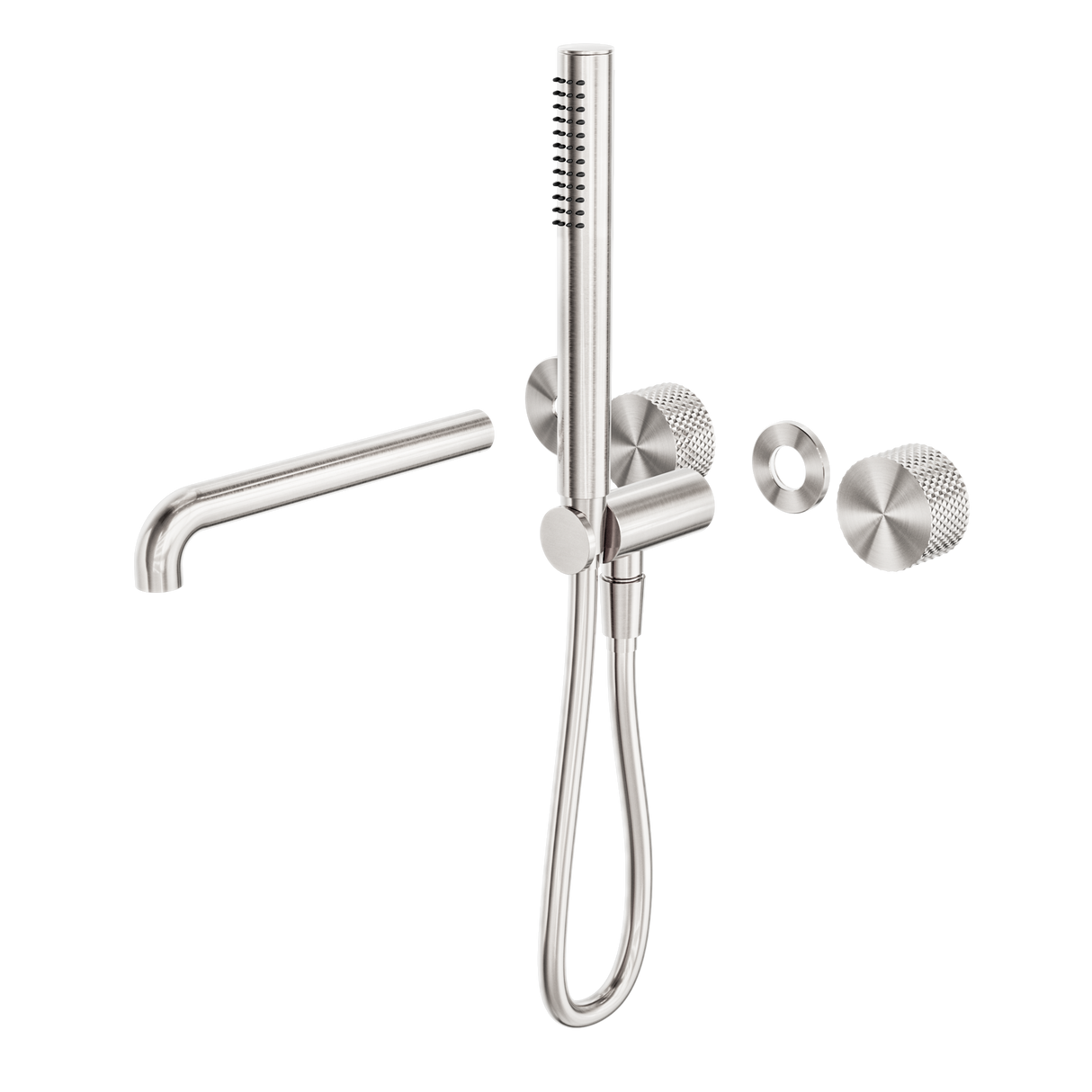 Opal Progressive Shower System Separate Plate With Spout 250mm Trim Kits Only Brushed Nickel