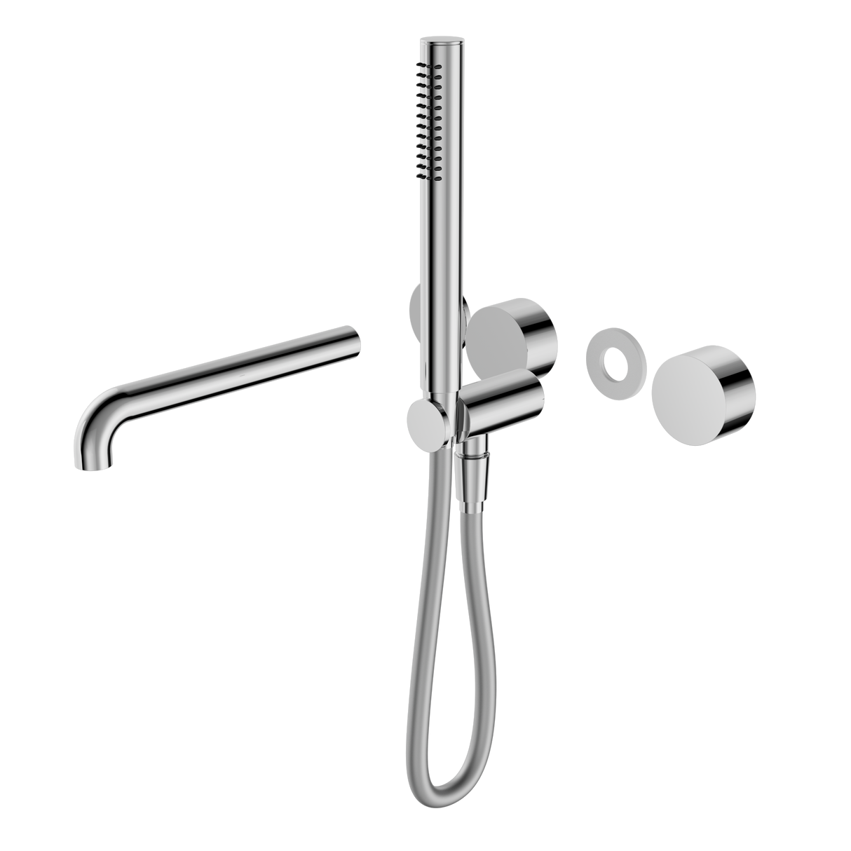 Kara Progressive Shower System Separate Plate With Spout 250mm Trim Kits Only Chrome