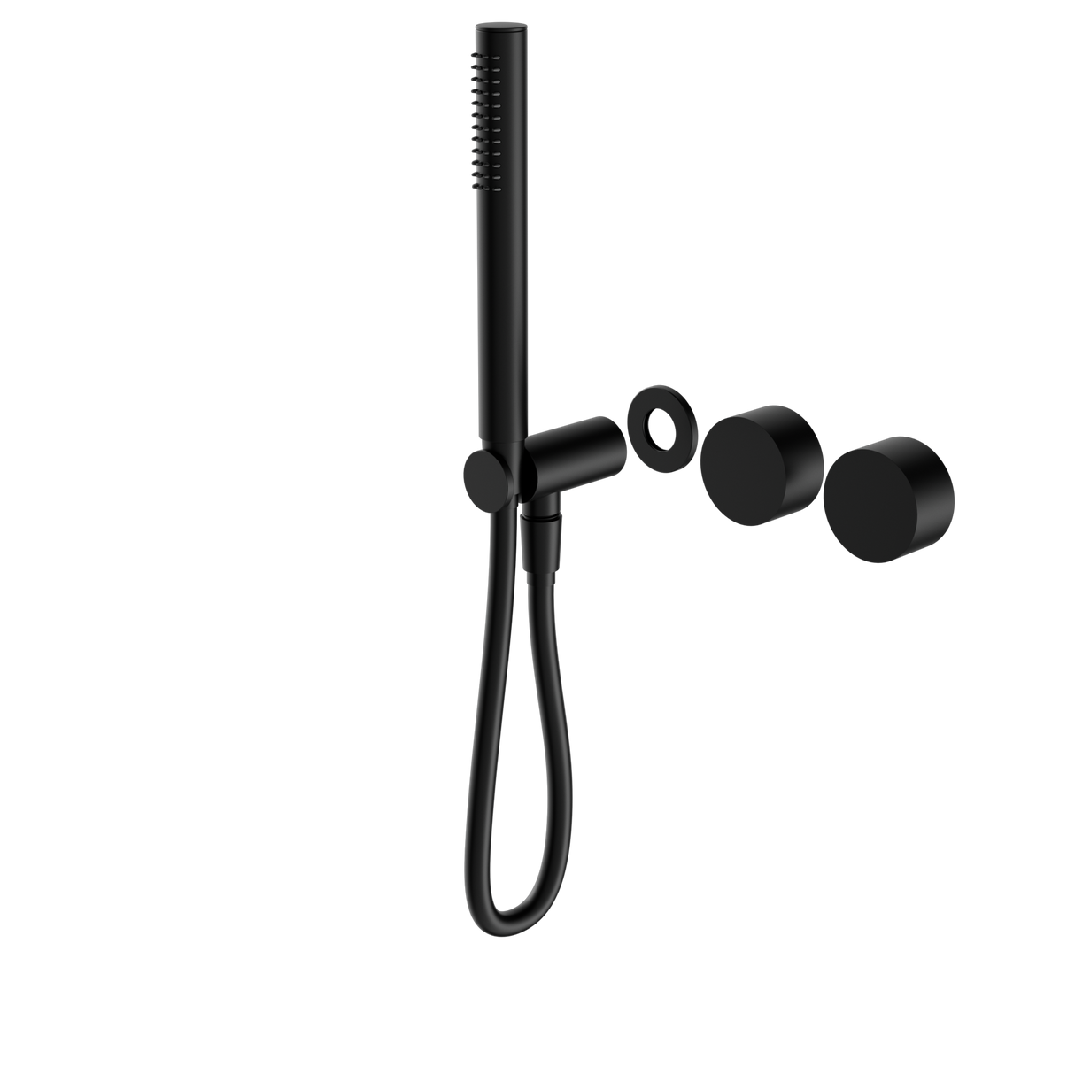 Kara Progressive Shower System Separate Plate Trim Kits Only Matte Black