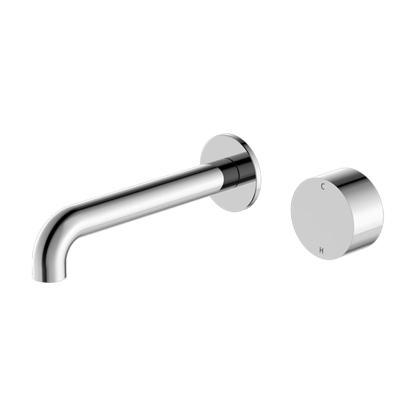 Kara Progressive Wall Basin/Bath Set 230mm Chrome