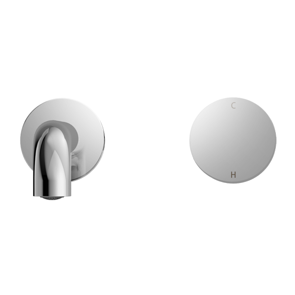 Kara Progressive Wall Basin/Bath Set 230mm Chrome