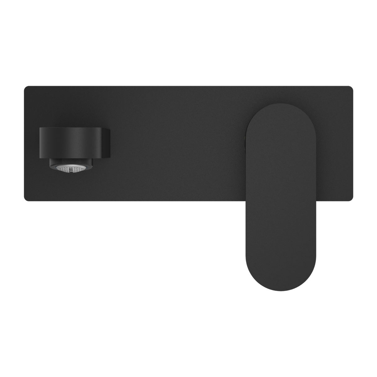 Ecco Wall Basin Mixer Matte Black