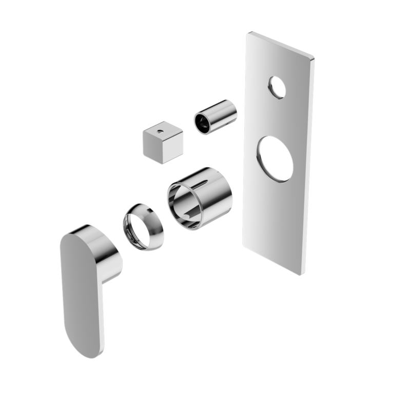 Ecco Shower Mixer With Divertor Trim Kits Only Chrome