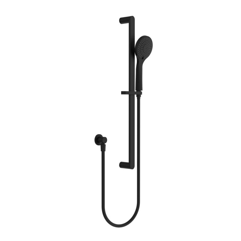 Ecco Shower Rail With Air Shower Matte Black