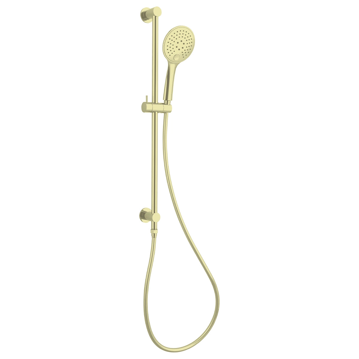 3 Function Shower Rail Brushed Gold - Top Water Inlet