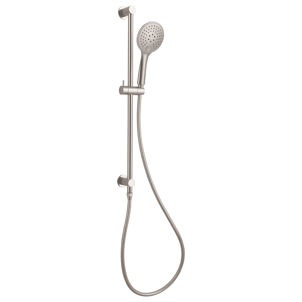 3 Function Shower Rail Brushed Nickel - Top Water Inlet
