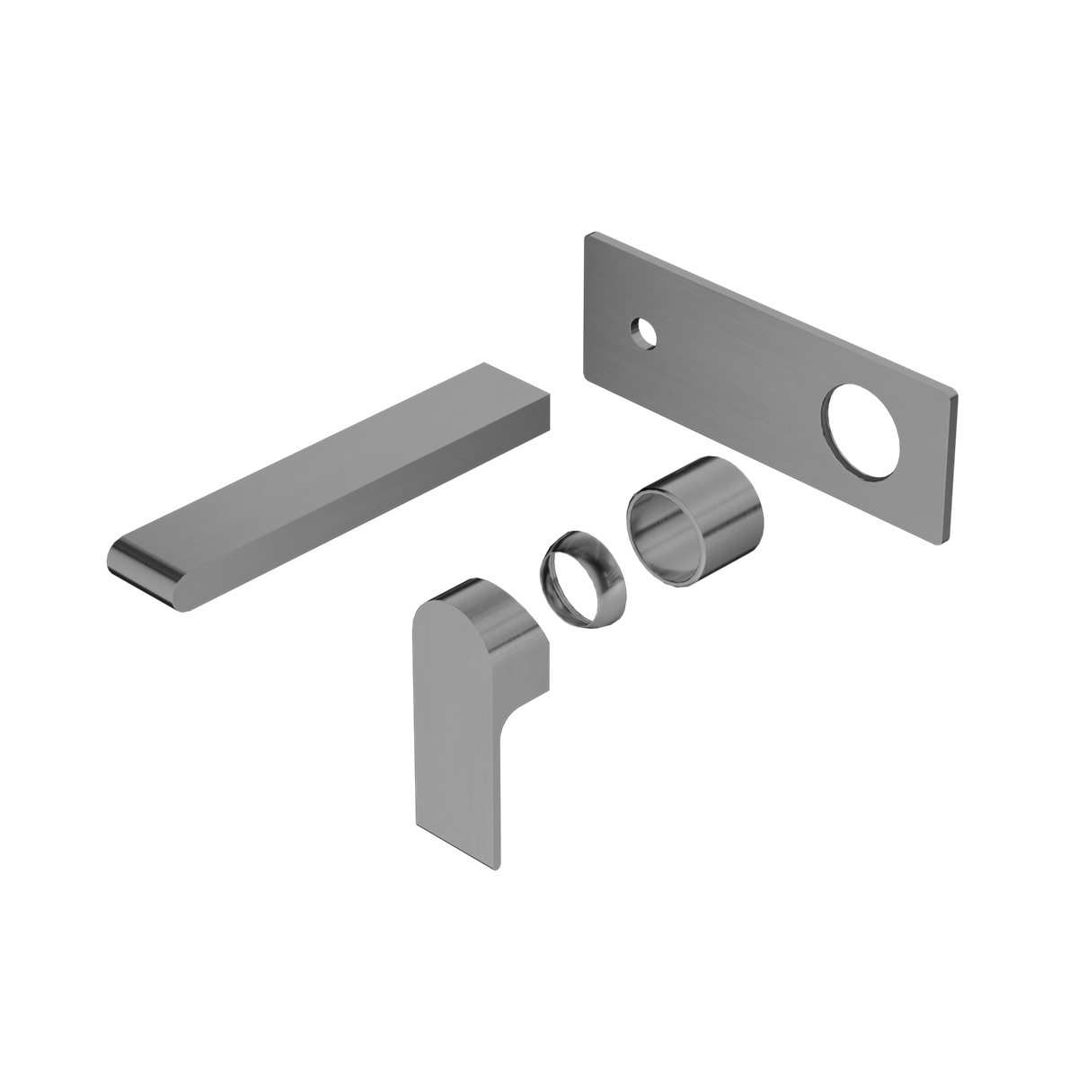 Bianca Wall Basin/Bath Mixer 187mm Trim Kits Only Gun Metal