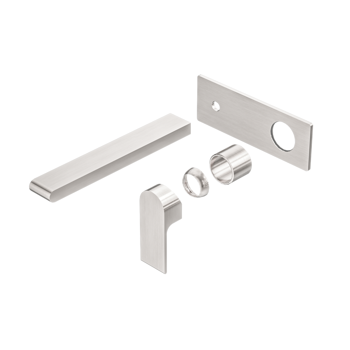 Bianca Wall Basin/Bath Mixer 230mm Trim Kits Only Brushed Nickel