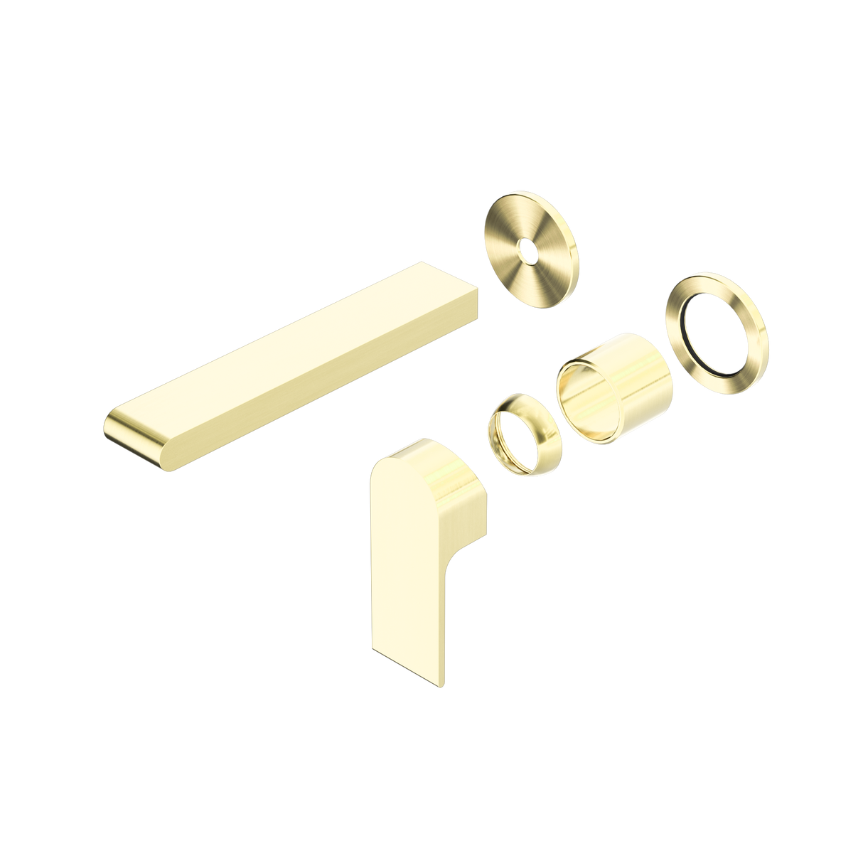 Bianca Wall Basin/Bath Mixer Separate Back Plate 187mm Trim Kits Only Brushed Gold