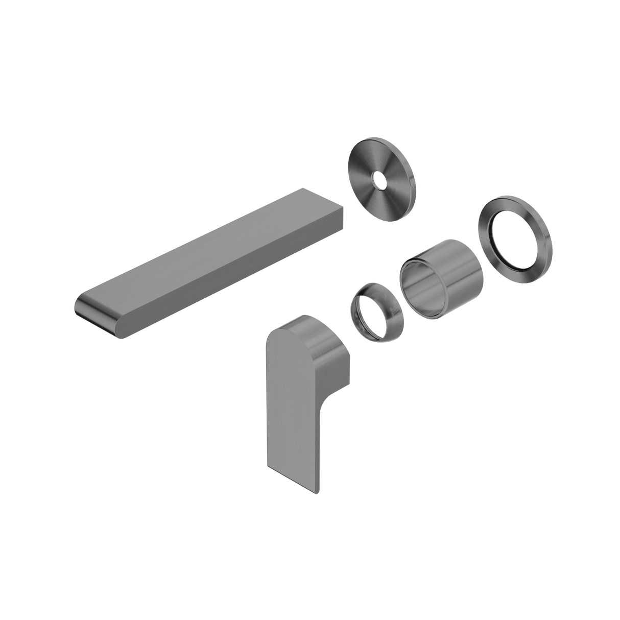 Bianca Wall Basin/Bath Mixer Separate Back Plate 187mm Trim Kits Only Gun Metal