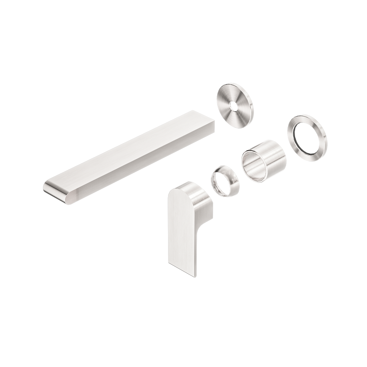 Bianca Wall Basin/Bath Mixer Separate Back Plate 230mm Trim Kits Only Brushed Nickel