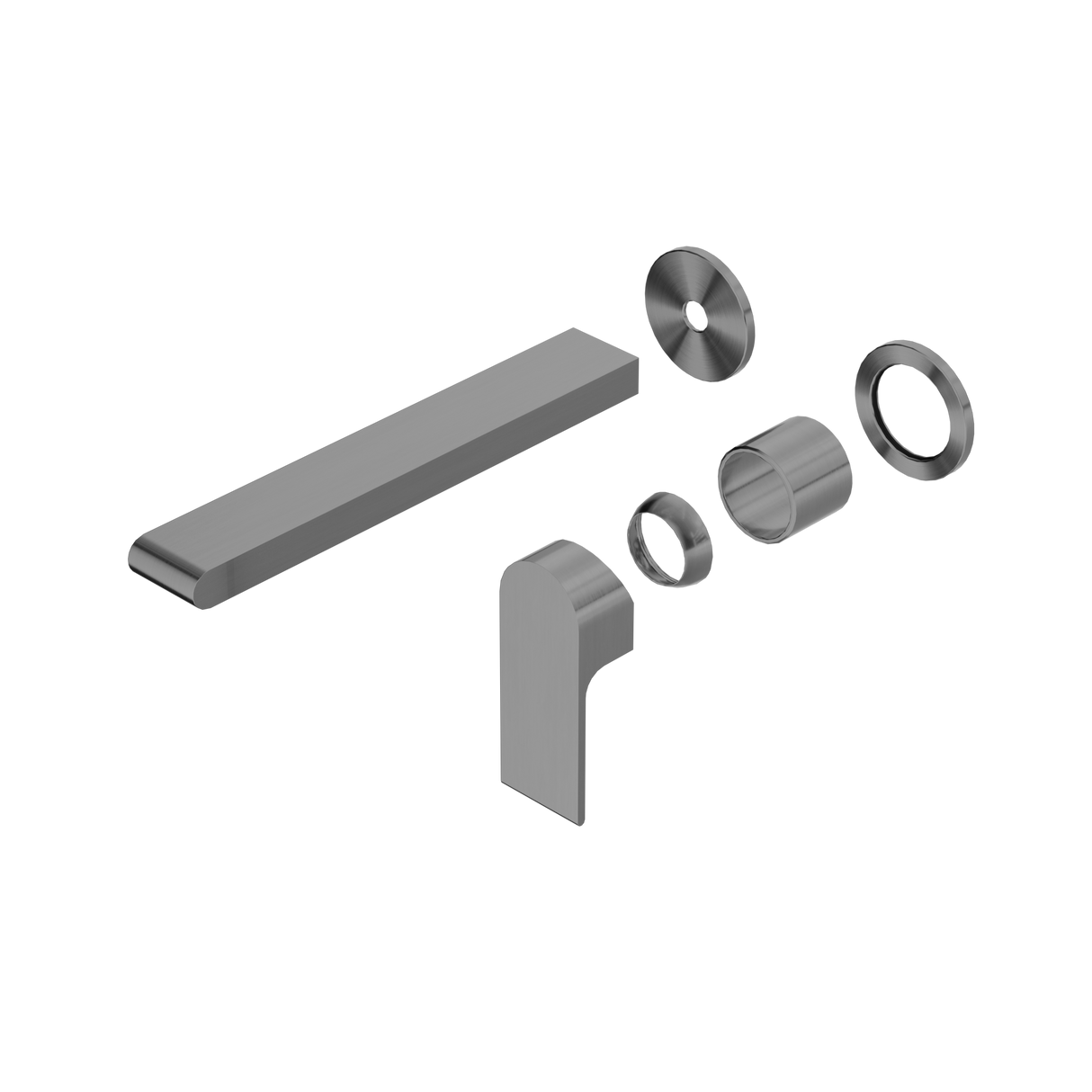 Bianca Wall Basin/Bath Mixer Separate Back Plate 230mm Trim Kits Only Gun Metal