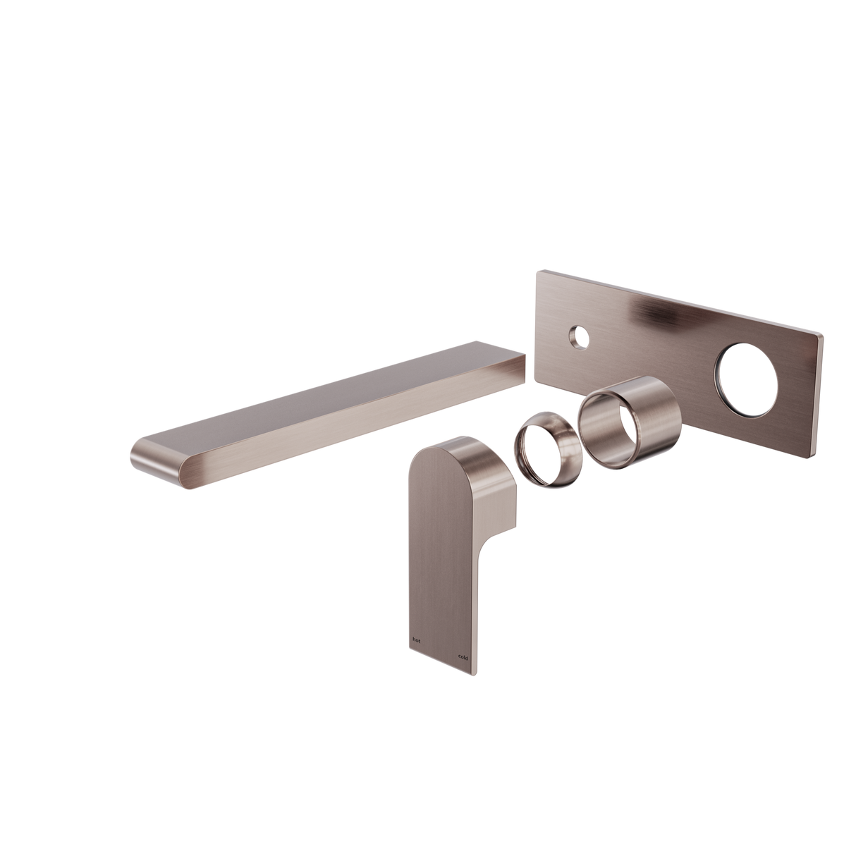 Bianca Wall Basin/Bath Mixer 230mm Trim Kits Only Brushed Bronze