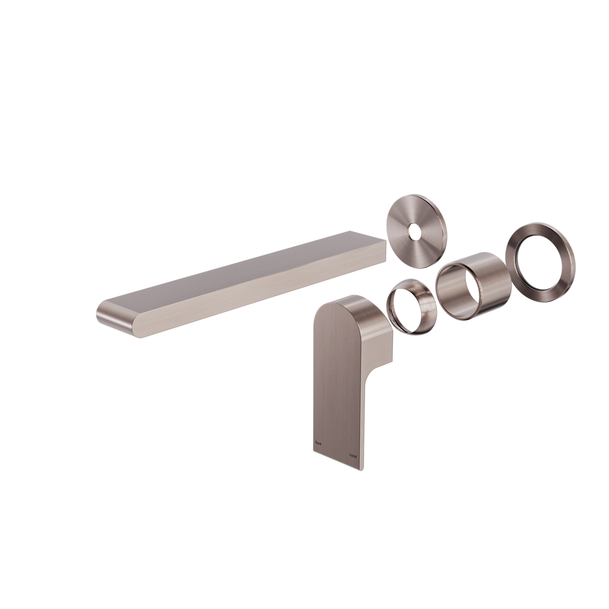 Bianca Wall Basin/Bath Mixer Separate Back Plate 230mm Trim Kits Only Brushed Bronze