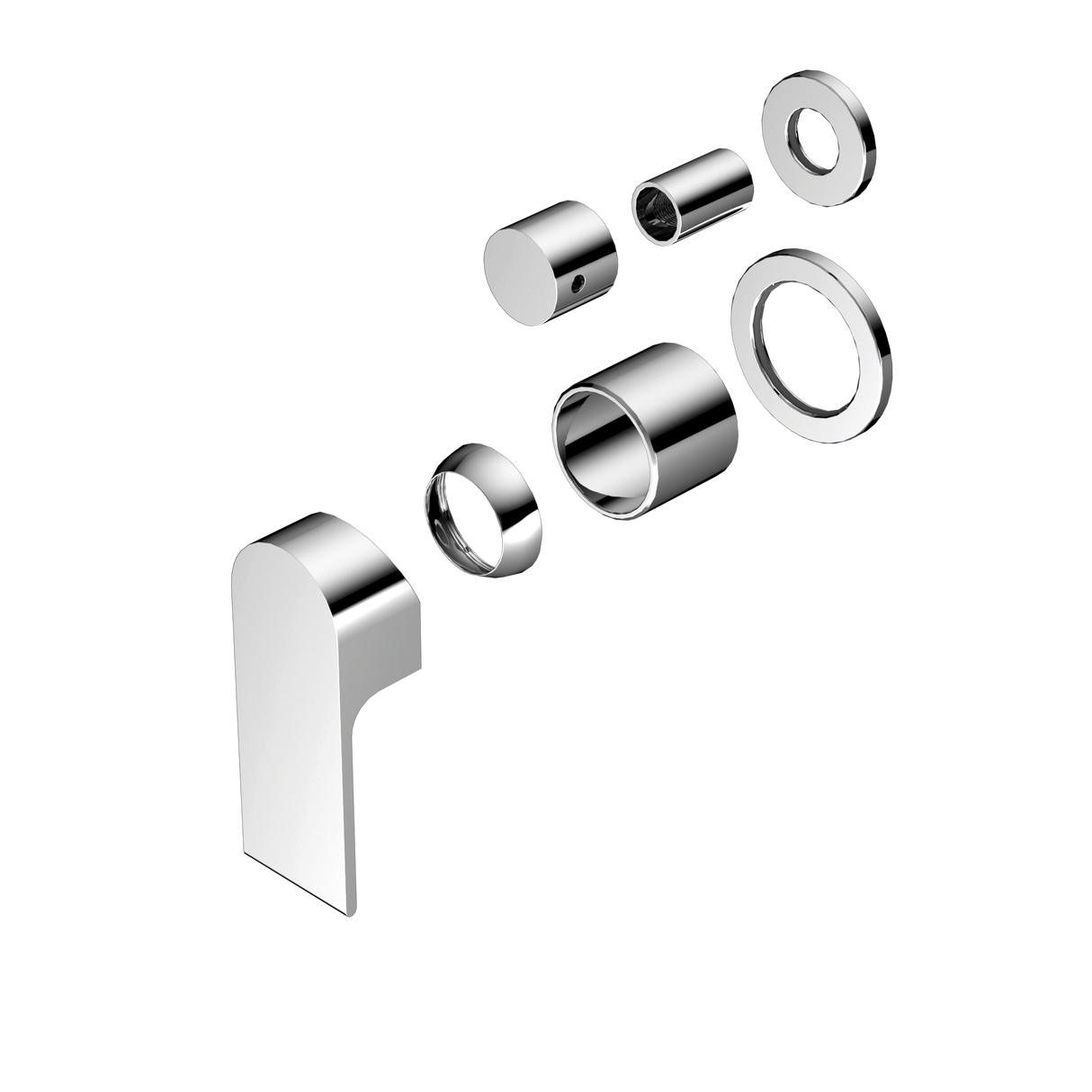 Bianca Shower Mixer With Divertor Separate Back Plate Trim Kits Only Chrome