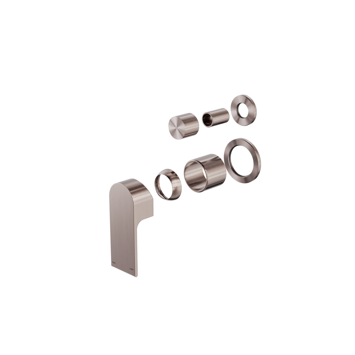 Bianca Shower Mixer With Divertor Separate Back Plate Trim Kits Only Brushed Bronze