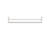 NERO Dolce Double Towel Rail 700mm Brushed Nickel