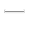 NERO Dolce Double Towel Rail 700mm Matte Black